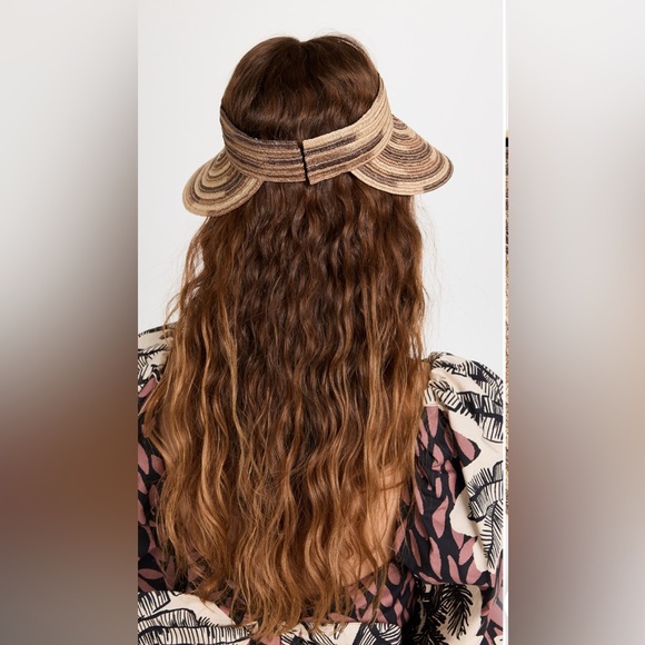 NWT Eugenia Kim Trixie Visor in Brown/Multi